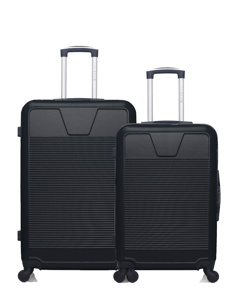 WAVE PARIS - Lot de 2 - Valise grand format et valise weekend SELENGA