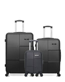 BLUESTAR - LOT DE 3 - Valises grand format, weekend et cabine XXS MIAMI