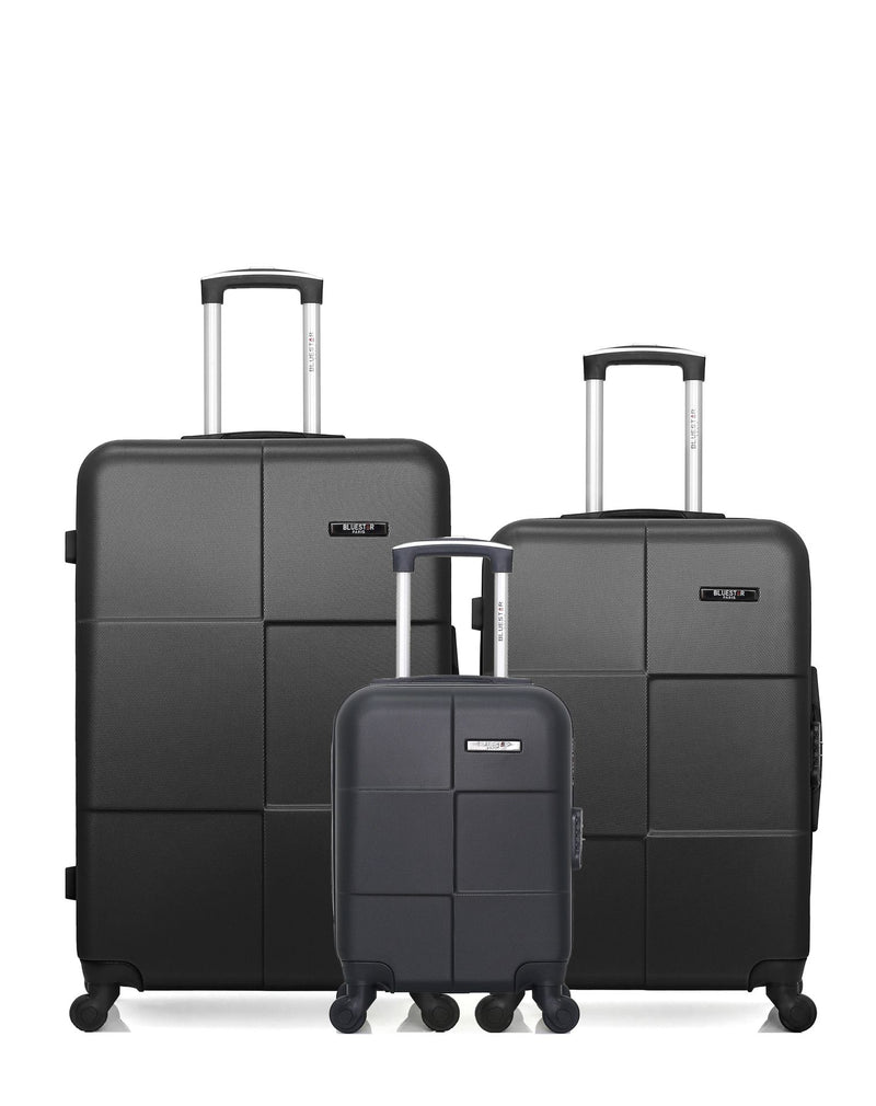 BLUESTAR - LOT DE 3 - Valises grand format, weekend et cabine XXS MIAMI