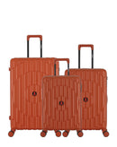 Lot de 3 Valises Rigides Grand Format, Taille Moyenne et Cabine ODEON