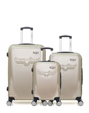 AMERICAN TRAVEL - LOT DE 3 - Valises grand format, weekend et cabine DC