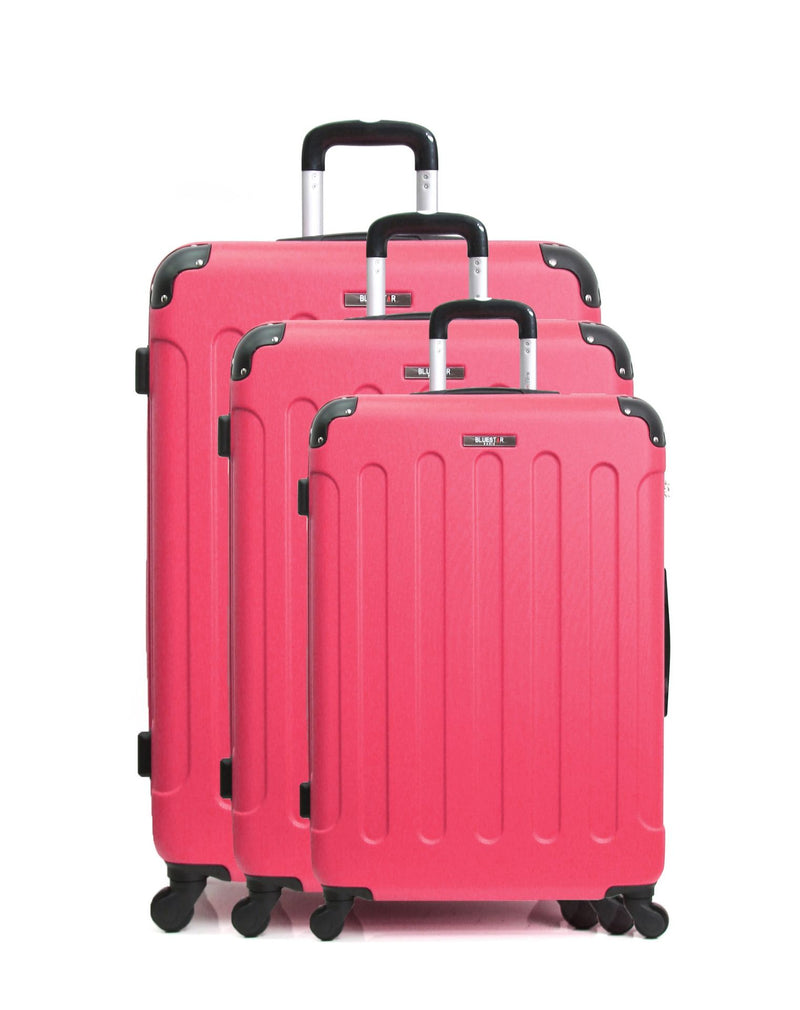 BLUESTAR - Set de 3 Valises MADRID 75 cm 4 Roues