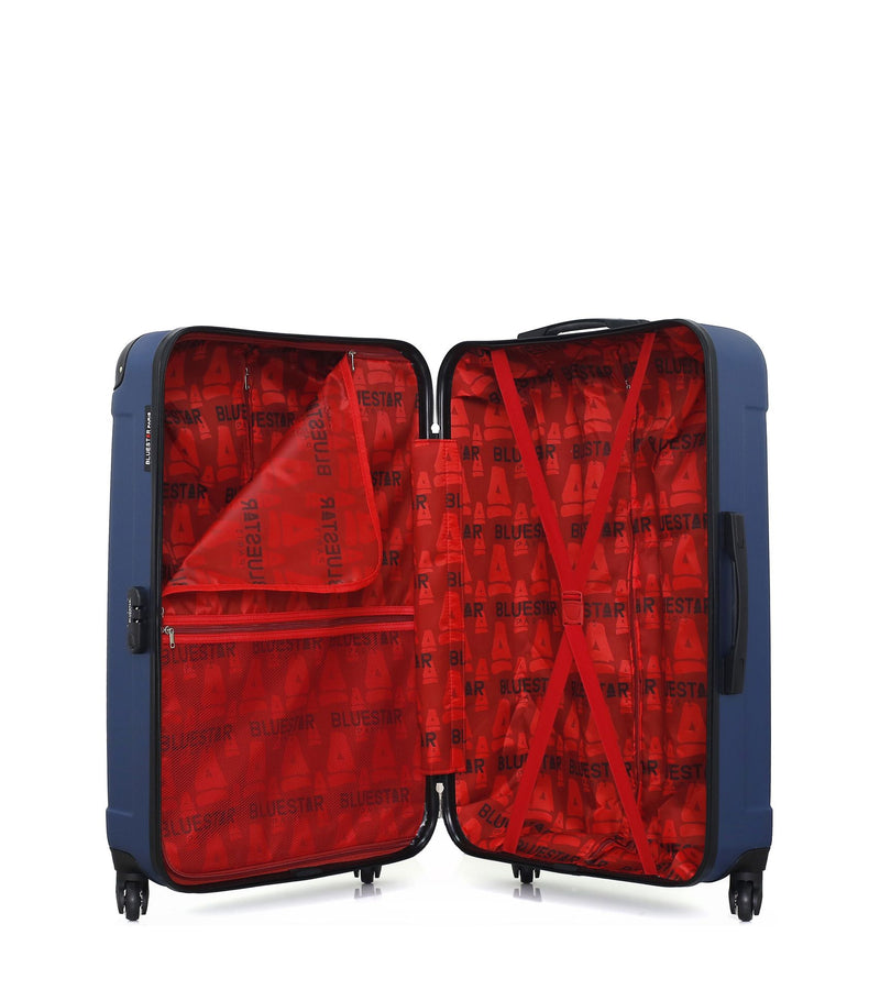BLUESTAR - Set de 3 Valises MADRID 75 cm 4 Roues