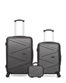 WAVE PARIS - Lot de 3 - Valises weekend, cabine et vanity AMAZONE