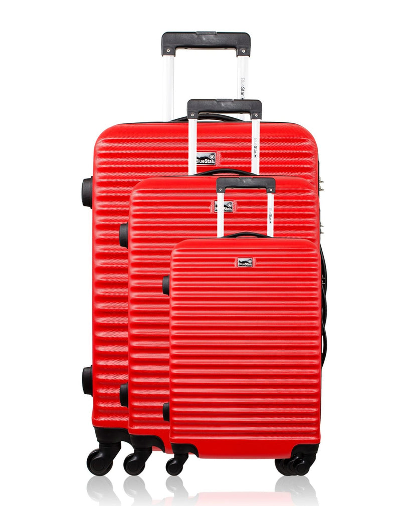 BLUESTAR - Set de 3 Valises BRAZILIA 75 cm 4 Roues