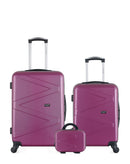 WAVE PARIS - Lot de 3 - Valises weekend, cabine et vanity AMAZONE