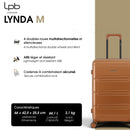 Lot de 3 Valises Rigides Taille Moyenne, Cabine et Cabine XS LYNDA