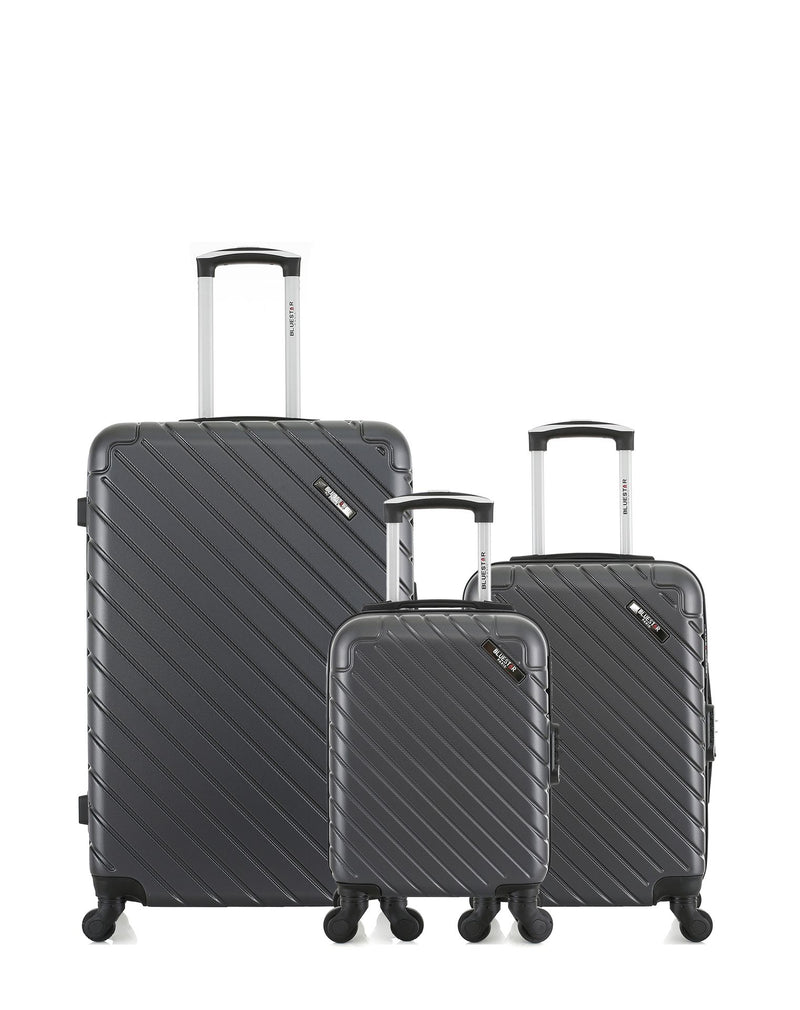 BLUESTAR - LOT DE 3 - Valises grand format, cabine et cabine XXS CITE