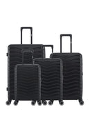 Lot de 4 Valises Rigides Grand Format, Taille Moyenne, Cabine et Cabine XS SEATTLE