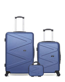WAVE PARIS - Lot de 3 - Valises Grand Format, Cabine et Vanity AMAZONE