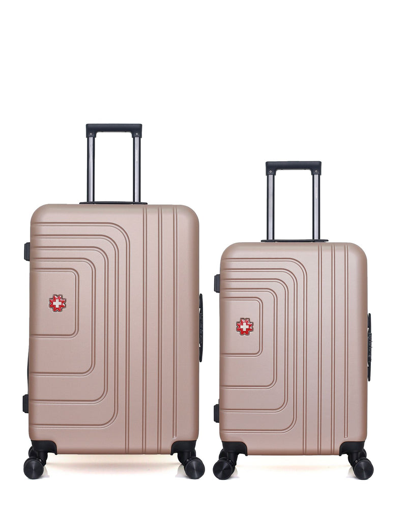 SWISS KOPPER - LOT DE 2 - Valise Grand Format et Valise Week-end RUTI