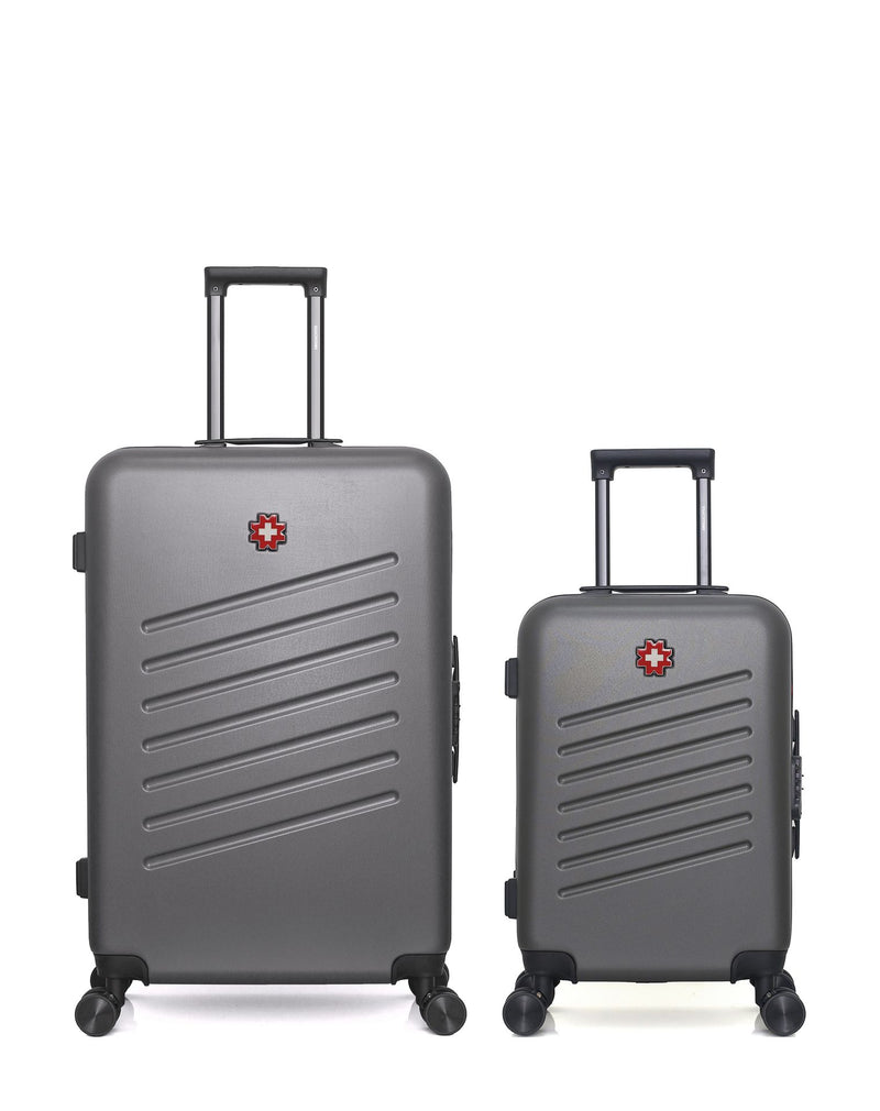 SWISS KOPPER - LOT DE 2 - Valise Grand Format et Valise Cabine ZURICH