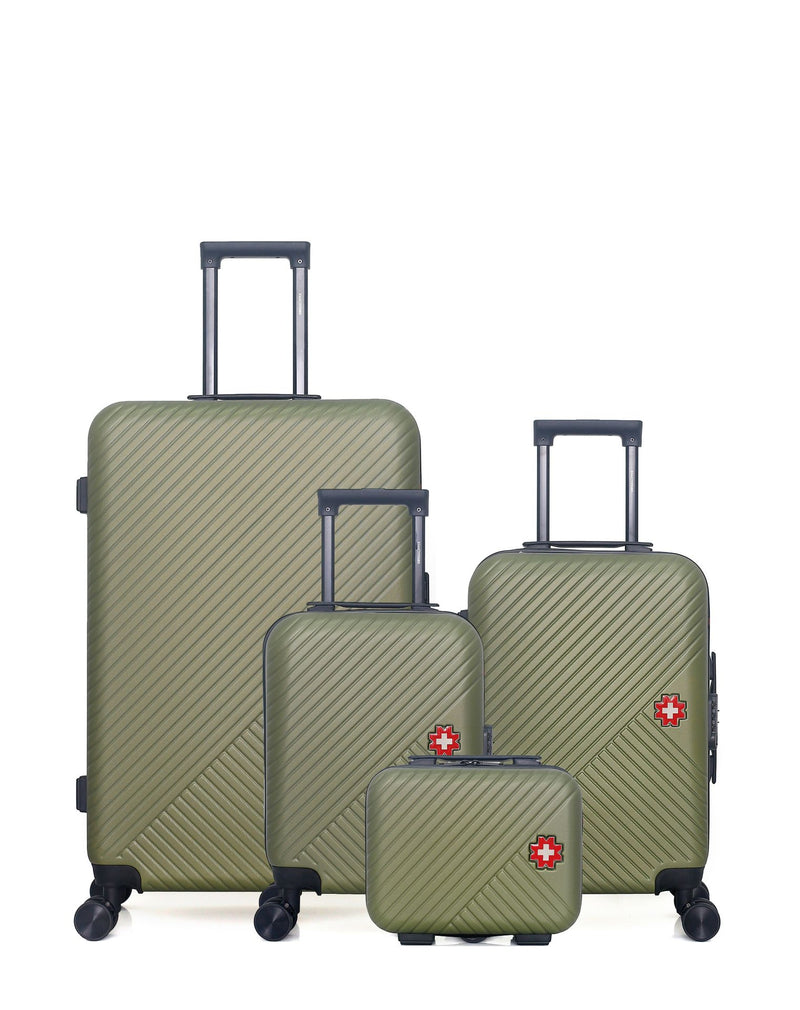 SWISS KOPPER - LOT DE 4 - Valises grand format, cabine, cabine XXS et vanity SPIEZ