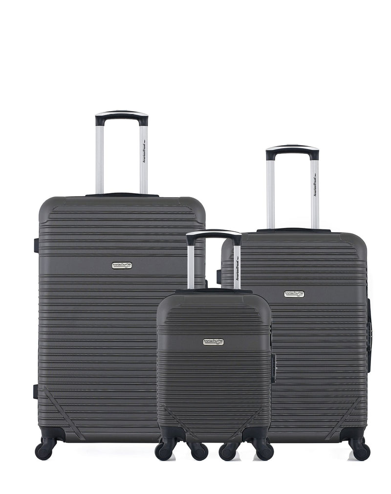 Lot de 3 - Valises grand format, weekend et cabine XXS MEMPHIS