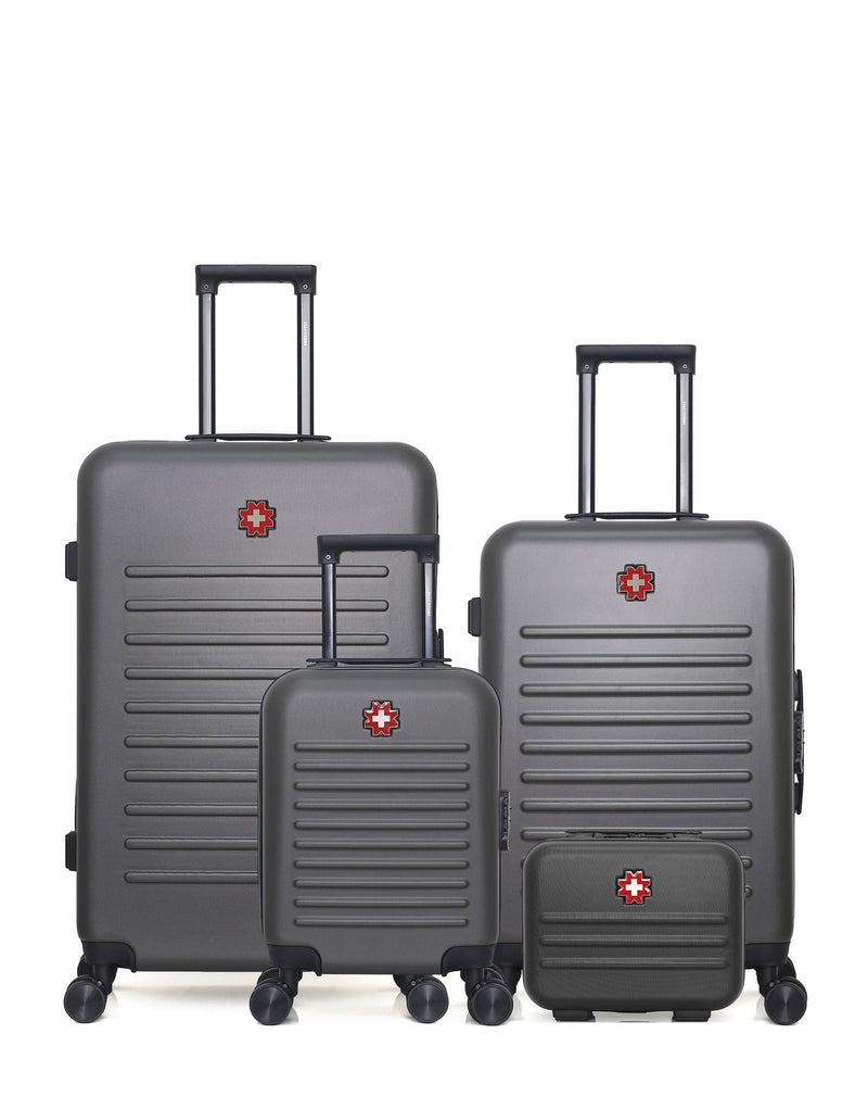 SWISS KOPPER - Lot de 4 - Valises grand format, weekend, cabine XXS et vanity WIL