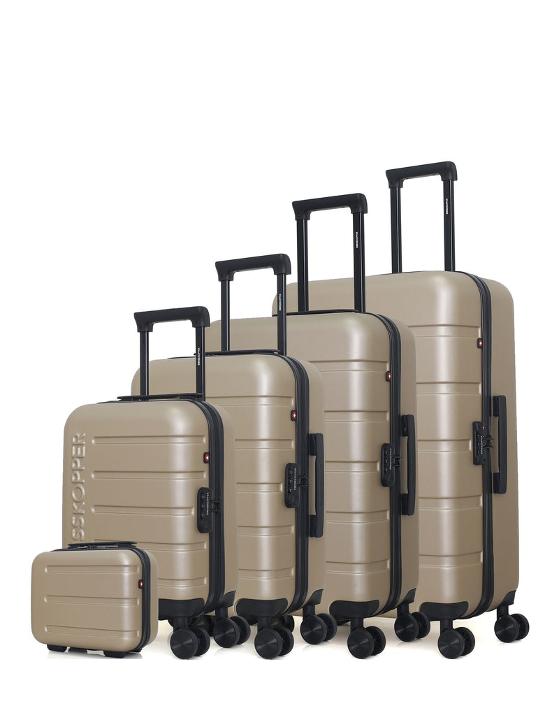 SWISS KOPPER - Set de 5 Valises AIGLE-U 75 cm 4 Roues