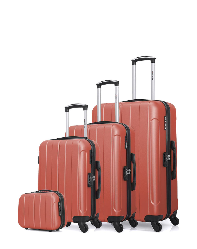 BLUESTAR - Set de 4 Valises NAPOLI-C 75 cm 4 Roues