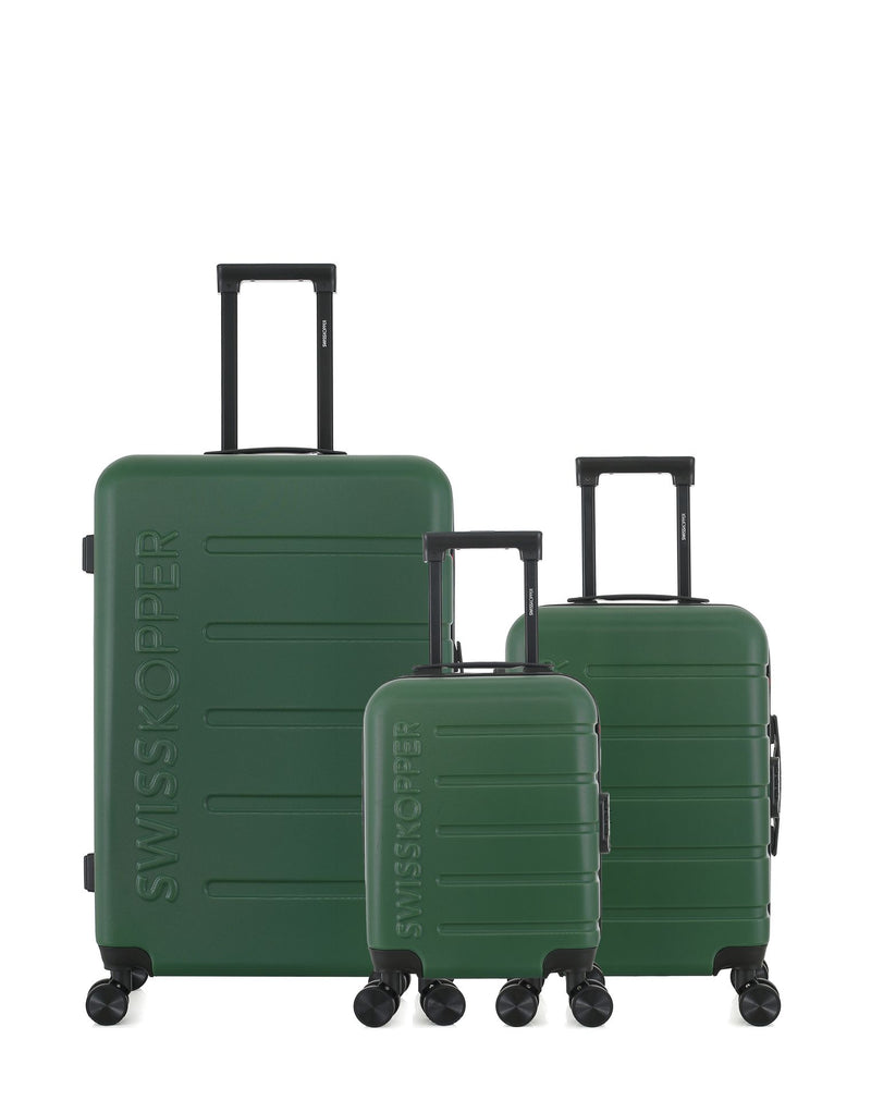 SWISS KOPPER - LOT DE 3 - Valises grand format, cabine et cabine XXS AIGLE