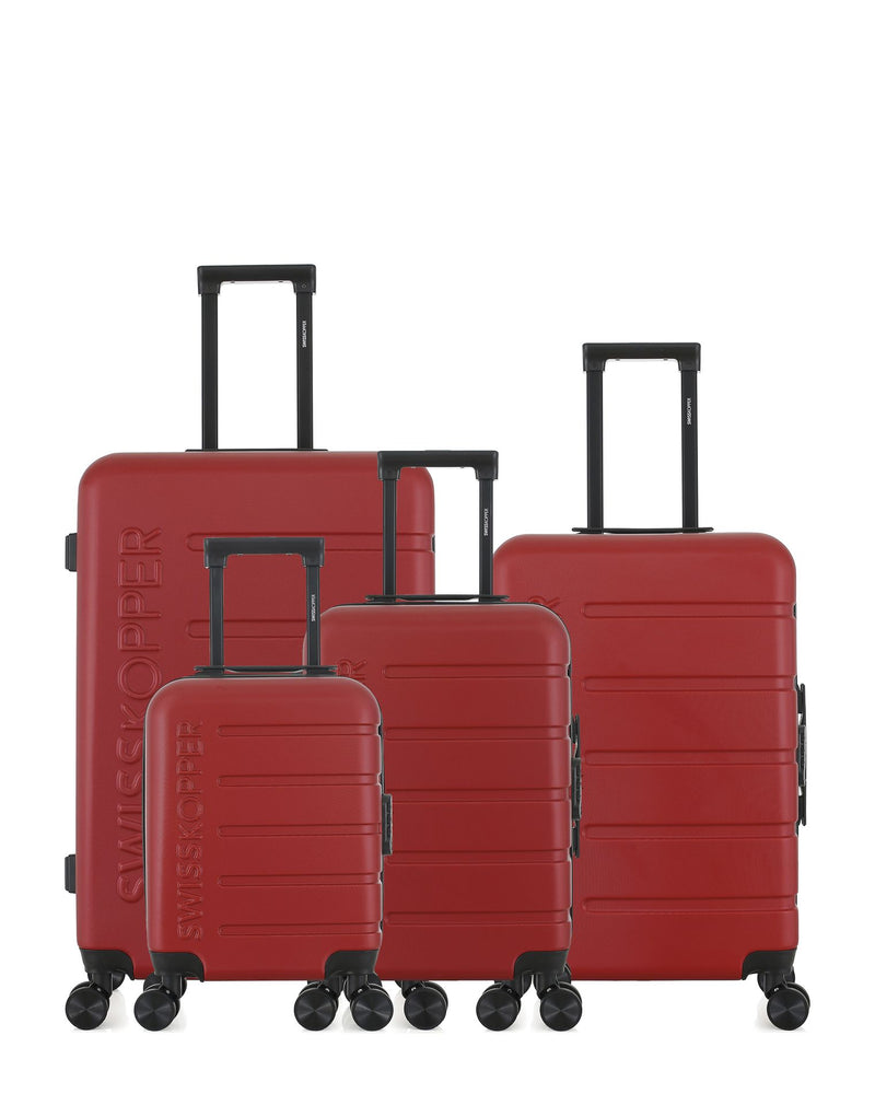 SWISS KOPPER  -  Lot de 4  -  Valise grand format, valise weekend, valise cabine, valise cabine XXS AIGLE
