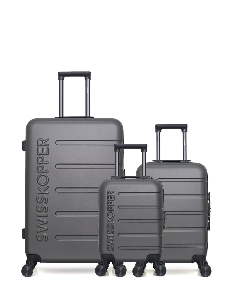 SWISS KOPPER - LOT DE 3 - Valises grand format, cabine et cabine XXS AIGLE