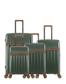 Lot de 4 Valises Rigides Grand Format, Taille Moyenne, Cabine et Cabine XS ZERMATT