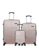 BLUESTAR - LOT DE 3 - Valises grand format, weekend et cabine XXS MIAMI