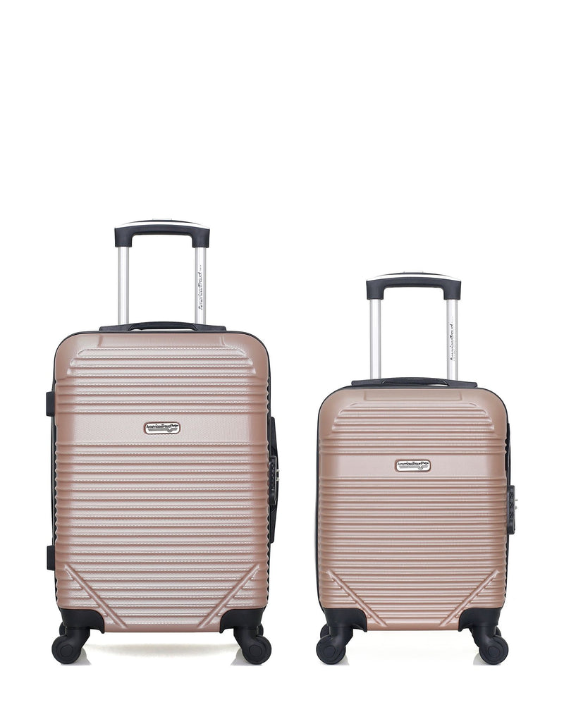 AMERICAN TRAVEL - Lot de 2 - Valises cabine et cabine XXS MEMPHIS