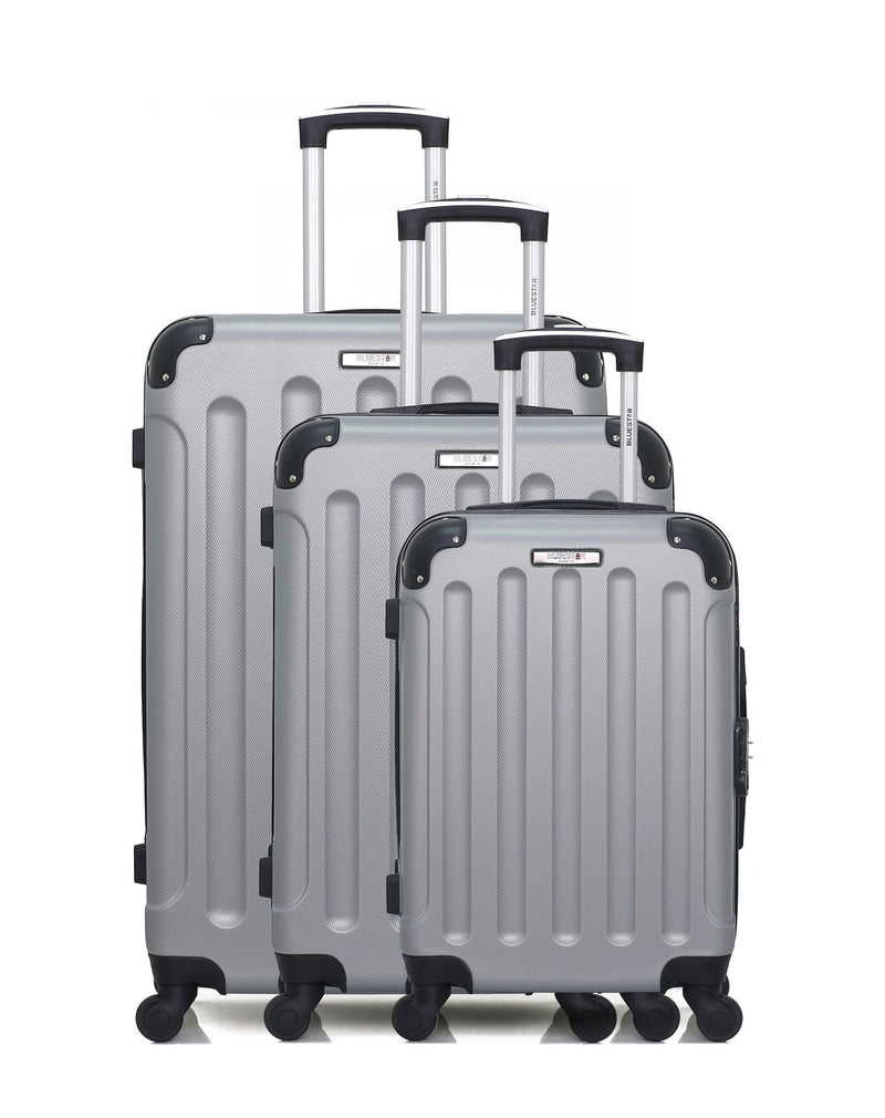 BLUESTAR - Set de 3 Valises MADRID 75 cm 4 Roues