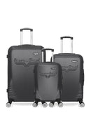 AMERICAN TRAVEL - LOT DE 3 - Valises grand format, weekend et cabine DC