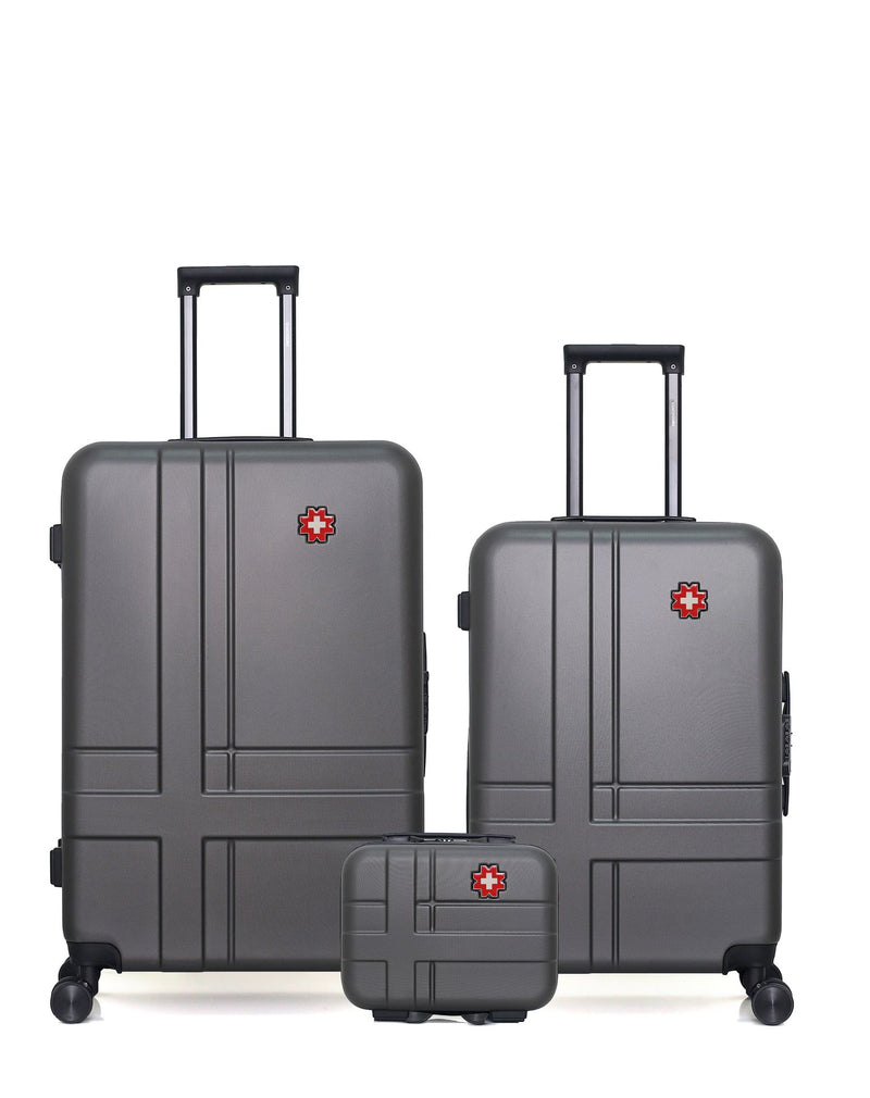 SWISS KOPPER - LOT DE 3 - Valises grand format, weekend et vanity USTER