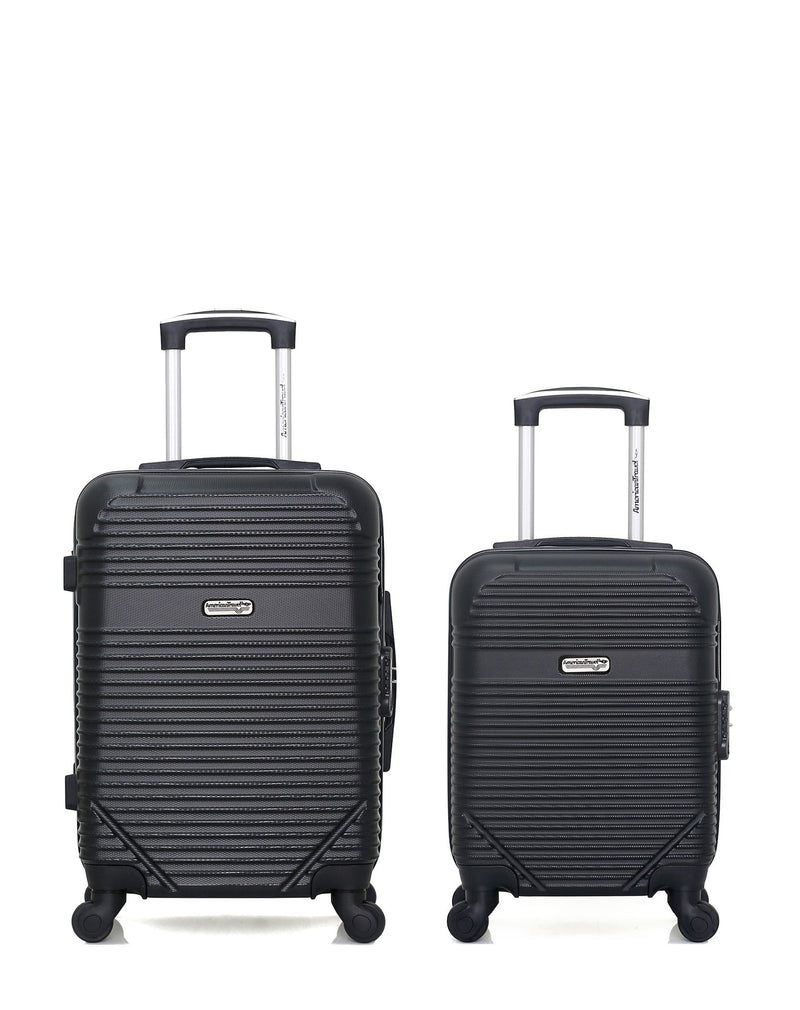 AMERICAN TRAVEL - Lot de 2 - Valises cabine et cabine XXS MEMPHIS