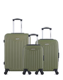 AMERICAN TRAVEL - Lot de 3 - Valises weekend, cabine et cabine XXS BROOKLYN
