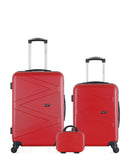 WAVE PARIS - Lot de 3 - Valises weekend, cabine et vanity AMAZONE