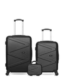 WAVE PARIS - Lot de 3 - Valises weekend, cabine et vanity AMAZONE