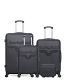 AMERICAN TRAVEL - LOT DE 4 - Valises grand format, weekend, cabine et vanity CHELSEA