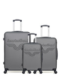 AMERICAN TRAVEL - LOT DE 3 - Valises grand format, weekend et cabine CHELSEA