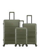 Lot de 3 Valises Rigides Grand Format, Taille Moyenne et Cabine XS LYNDA
