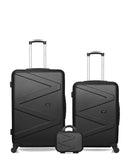 WAVE PARIS - Lot de 3 - Valises Grand Format, Weekend et Vanity AMAZONE