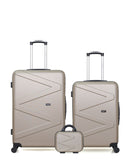 WAVE PARIS - Lot de 3 - Valises Grand Format, Weekend et Vanity AMAZONE