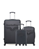 AMERICAN TRAVEL - LOT DE 3 - Valises grand format, cabine et cabine XXS CHELSEA