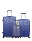 BLUESTAR - LOT DE 3 - Valises grand format, weekend et cabine XXS MIAMI