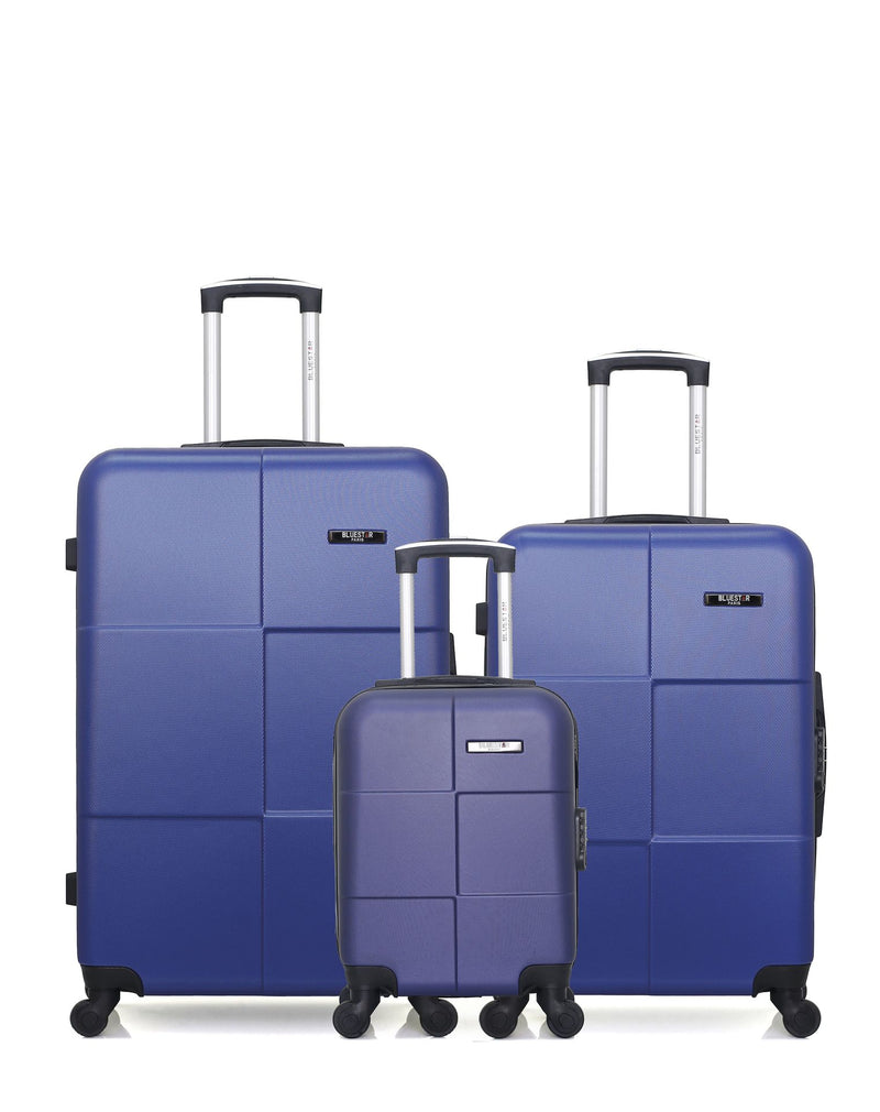 BLUESTAR - LOT DE 3 - Valises grand format, weekend et cabine XXS MIAMI