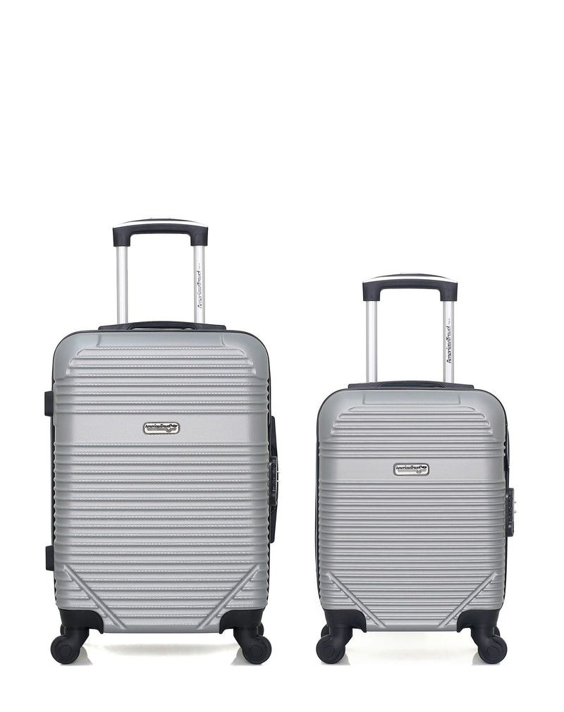 AMERICAN TRAVEL - Lot de 2 - Valises cabine et cabine XXS MEMPHIS