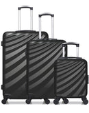WAVE PARIS - Lot de 3 - Valises grand format, weekend et cabine XXS DANUBE