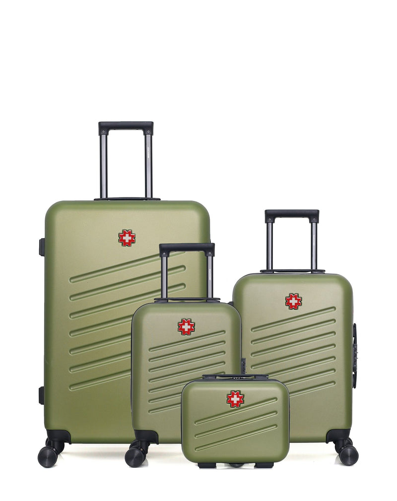 SWISS KOPPER - LOT DE 4 - Valises grand format, cabine, cabine XXS et vanity ZURICH