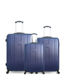Lot de 3 Valises Rigides Grand Format, Taille Moyenne et Cabine ATLANTA