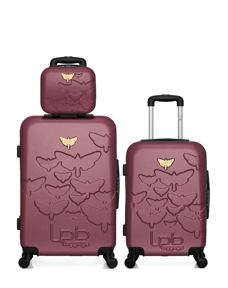 LPB LUGGAGE  -  Lot de 3  -  Valise weekend , valise cabine et vanity AELYS