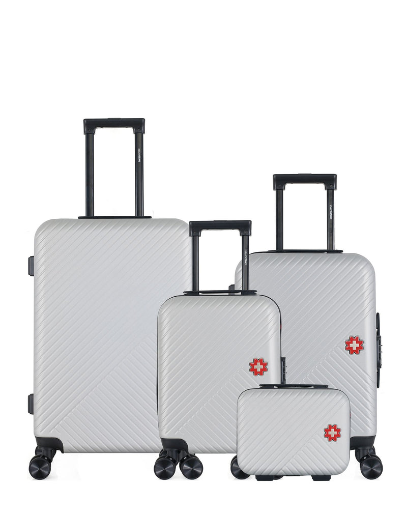 SWISS KOPPER  -  Lot de 4  -  Valise weekend, valise cabine, valise cabine XXS et vanity SPIEZ