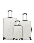 Lot de 3 Valises Rigides Grand Format, Taille Moyenne et Cabine XXS ELEONOR