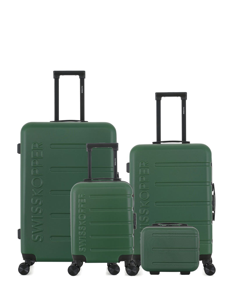 SWISS KOPPER - LOT DE 4 - Valises grand format, weekend, cabine XXS et vanity AIGLE